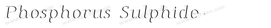 Phosphorus Sulphide字体转换